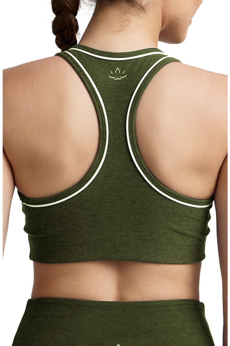 Space Dye Racerback Sports Bra, Alternate, color, ARMY GREEN HEATHER