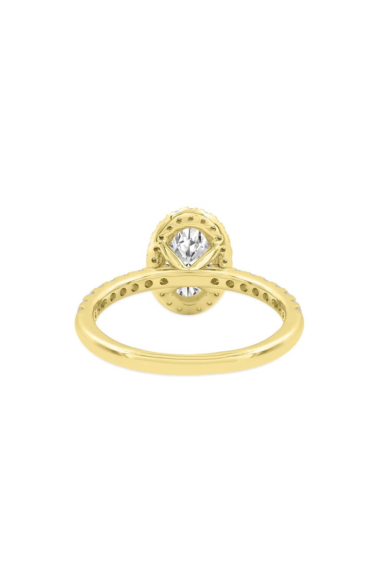 LuvMyJewelry Laurentia 14K Yellow Gold Oval Lab Grown Diamond Halo Engagement Ring - 1.95 Ct, Alternate, color, 