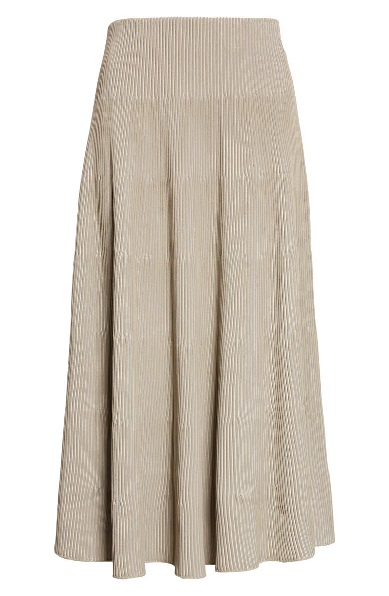 Giorgio Armani Reverse Knit Tiered Skirt, Alternate, color, Tan