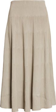 Giorgio Armani Reverse Knit Tiered Skirt