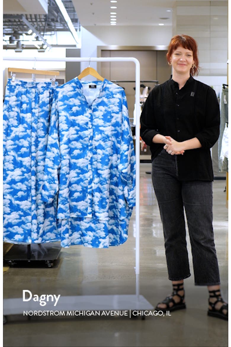 Secret Sky Society Oversize Satin Button-Up Shirt & Pants Set video