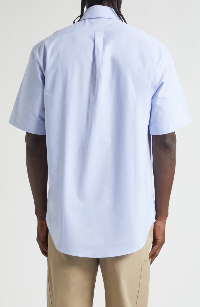 Burberry Standrich EKD Slim Fit Cotton Oxford Button-Down Shirt, Alternate, color, Blue Smoke