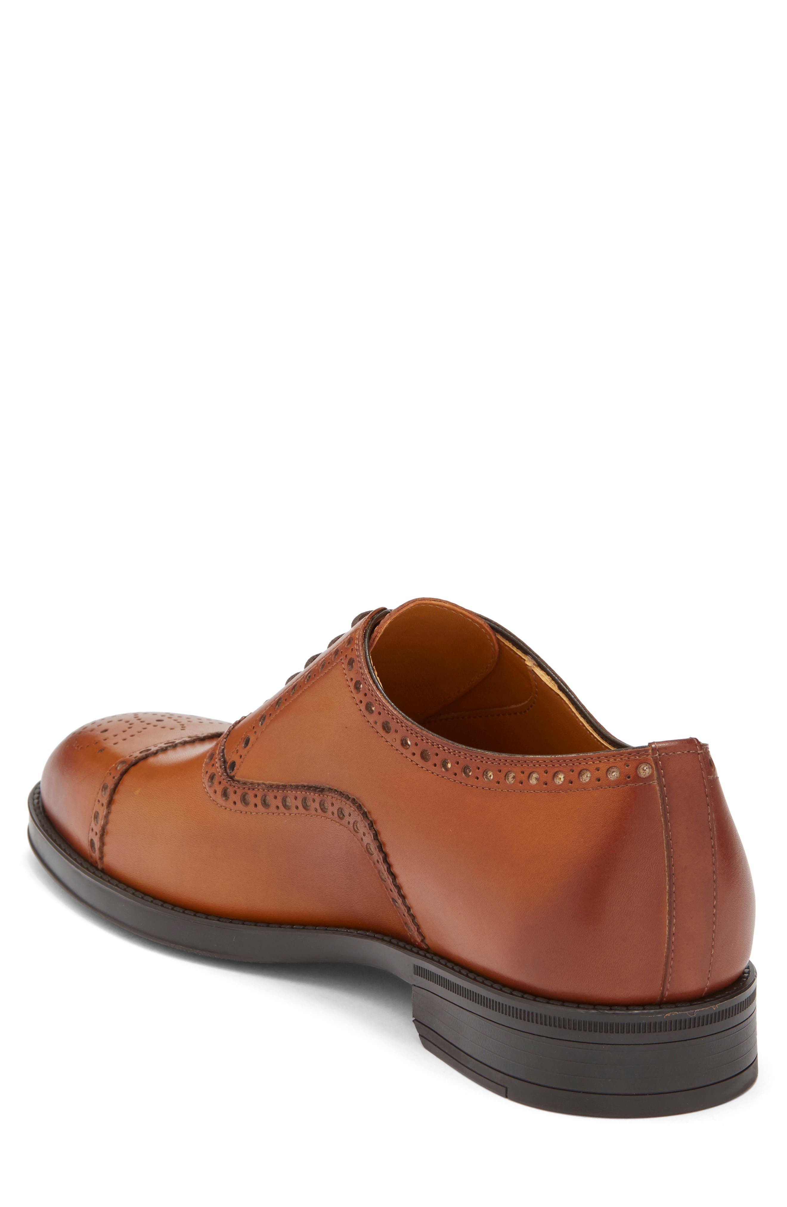 Eddison Cap Toe Oxford, Alternate, color, CUERO
