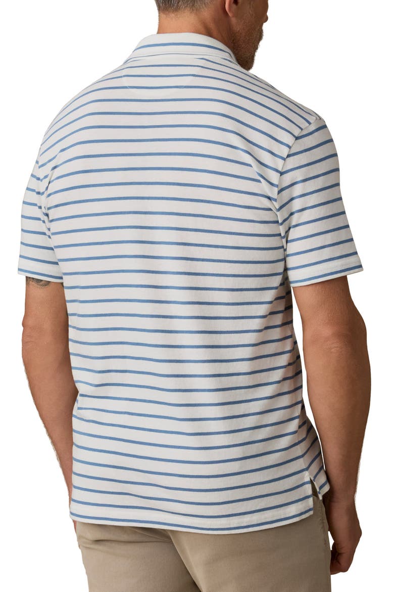 Retreat Stripe Short Sleeve Polo, Alternate, color, WHITE MARINE STRIPE