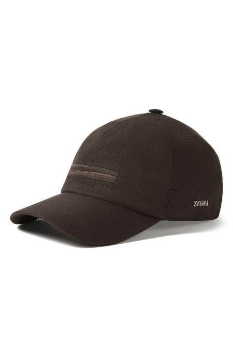 Dark Brown Oasi Lino Baseball Cap