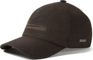 ZEGNA Dark Brown Oasi Lino Baseball Cap