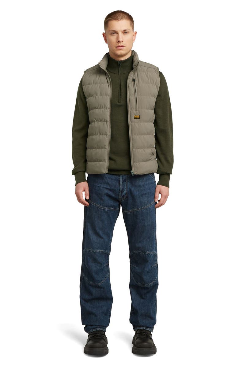 G-STAR Foundation Quilted Liner Vest, Alternate, color, Turf