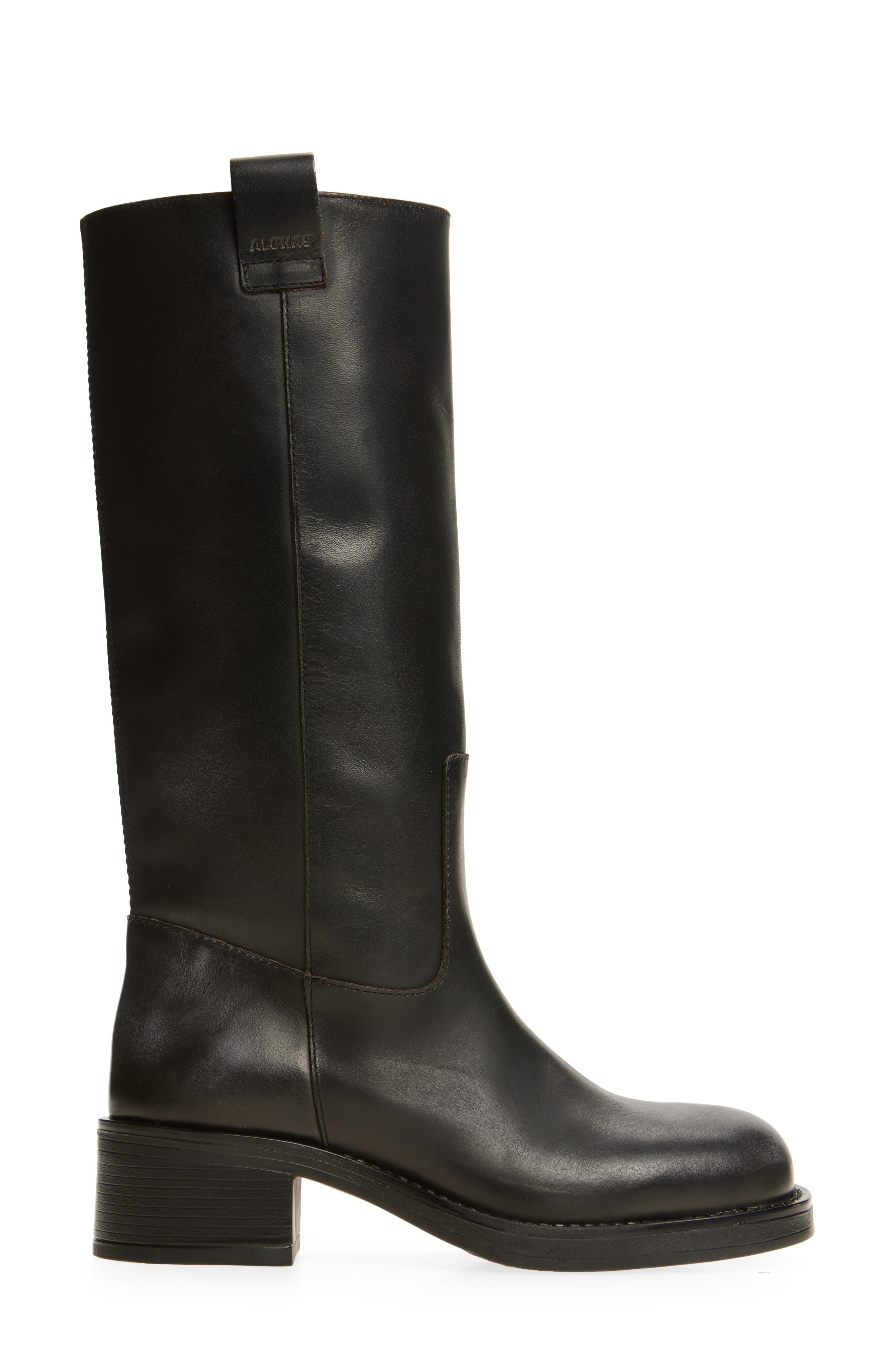 ALOHAS Sajan Round Toe Boot, Alternate, color, Black