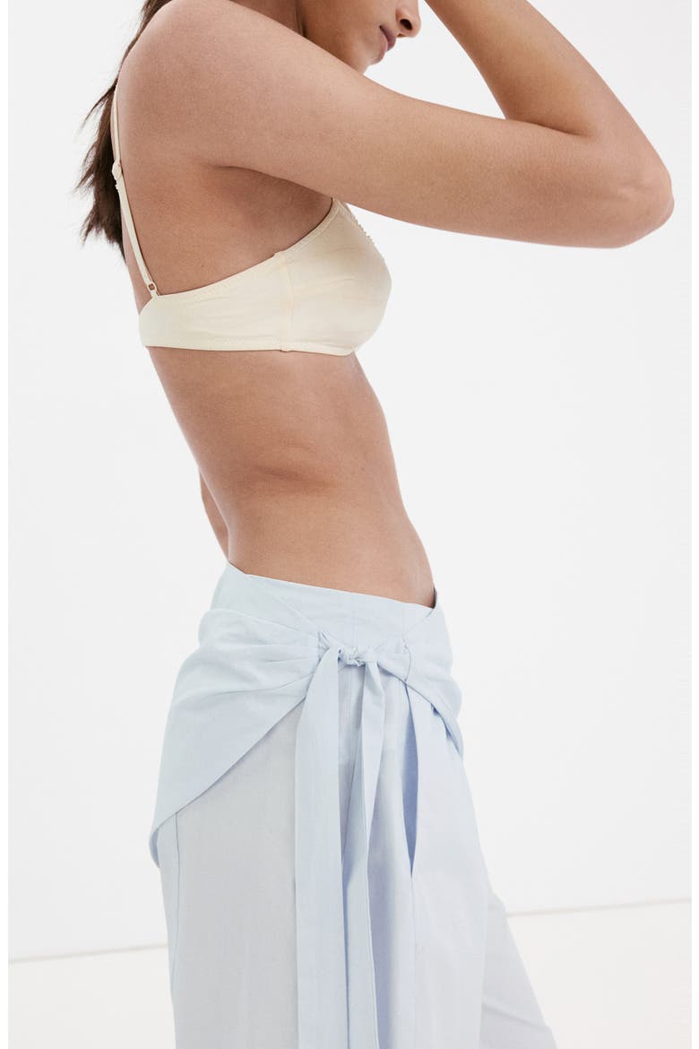 Belted Wide Leg Pants, Alternate, color, SKY BLUE