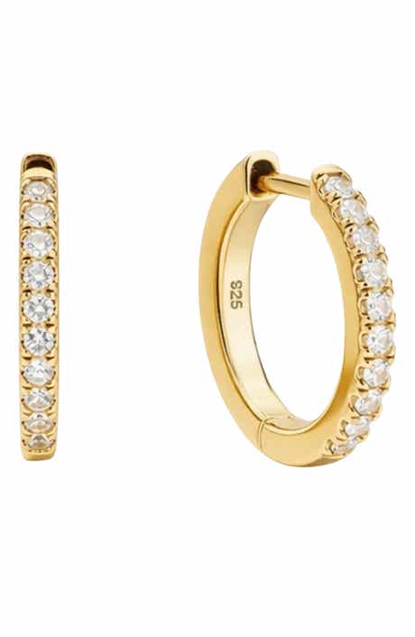Classic Cubic Zirconia Mini Hoop Earrings
