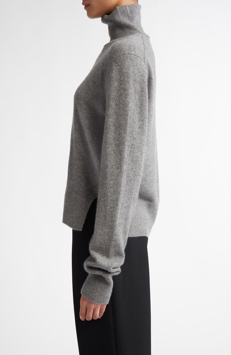 TOTEME Crop Cashmere Turtleneck Sweater, Alternate, color, 