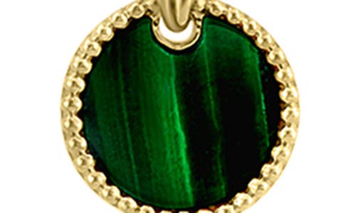 Effy 14k Yellow Gold Diamond & Malachite Disc Y-necklace In Green