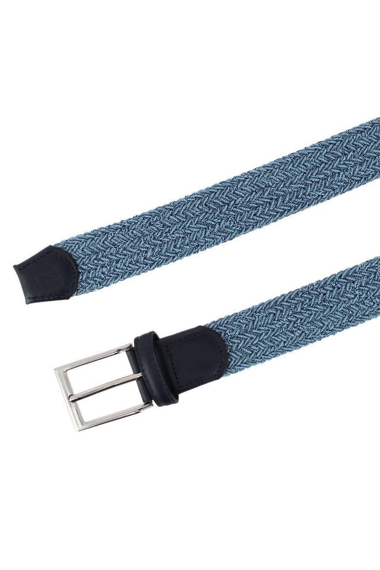 Big and Tall Madden Marble Weave 35mm Golf Stetch Belt, Alternate, color, Blue