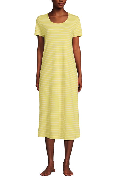 Cotton Short Sleeve Midcalf Nightgown
