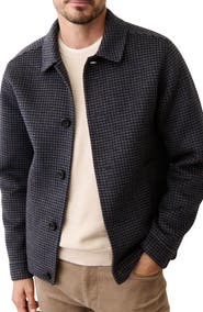 Marine Layer Luca Felted Houndstooth Jacket