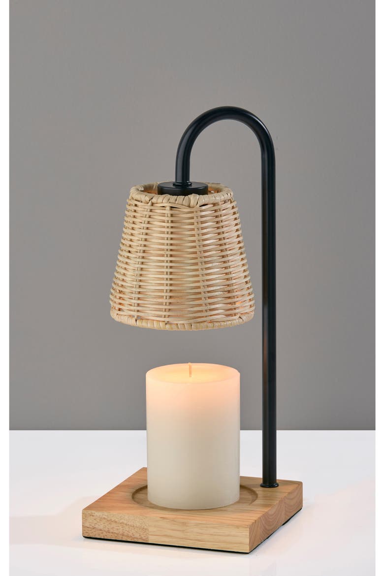 Ridgley Candle Warmer Lamp, Alternate, color, BLACK