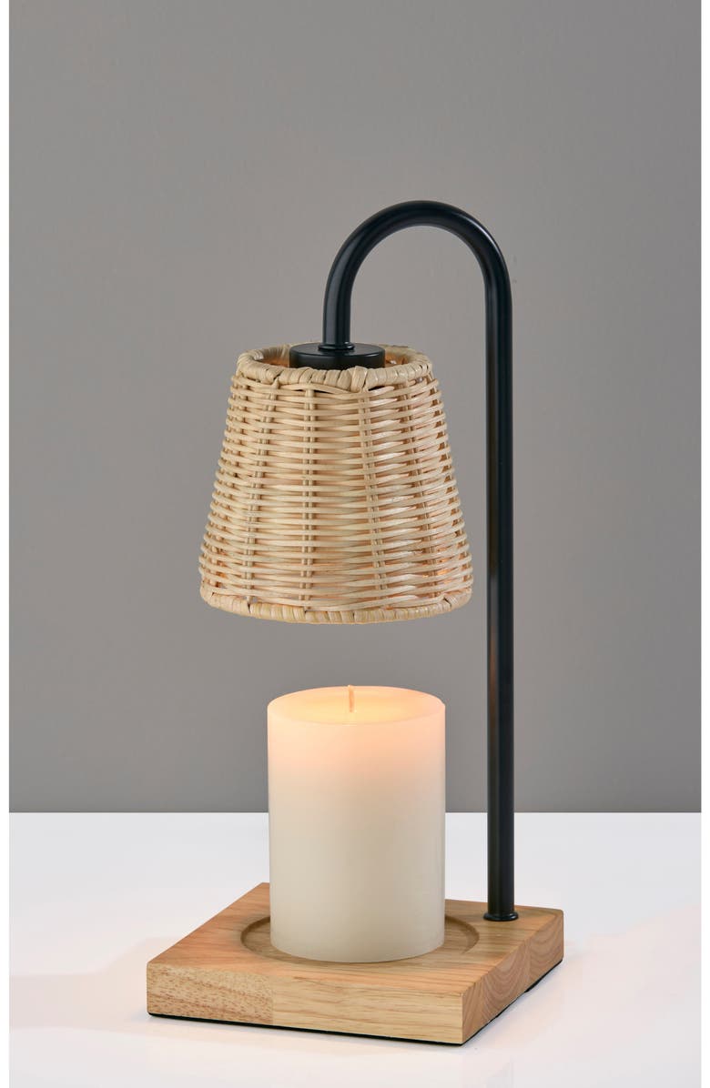 ADESSO LIGHTING Ridgley Candle Warmer Lamp, Alternate, color, Black