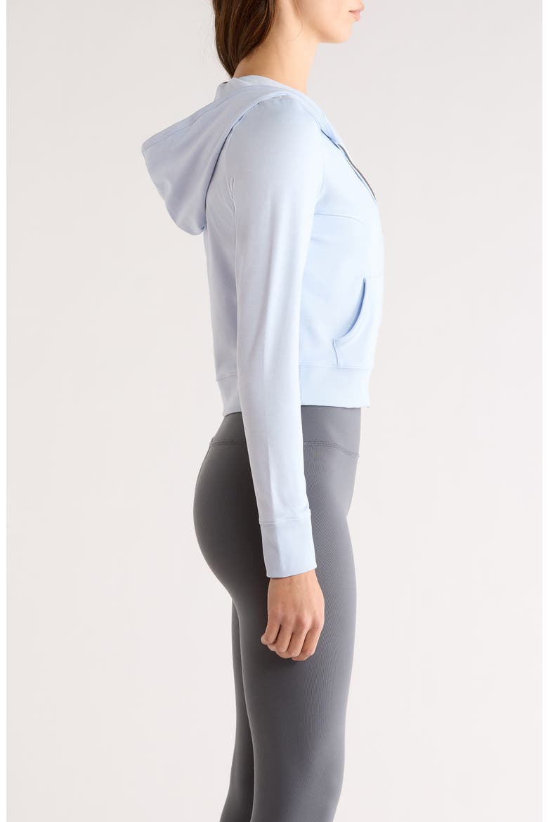 Halo Mini Full Zip Hoodie, Alternate, color, SOFT SKY HEATHER
