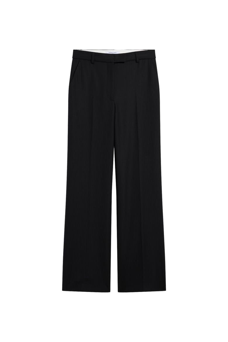 Mimi Pinstripe Wide Pants, Alternate, color, Black