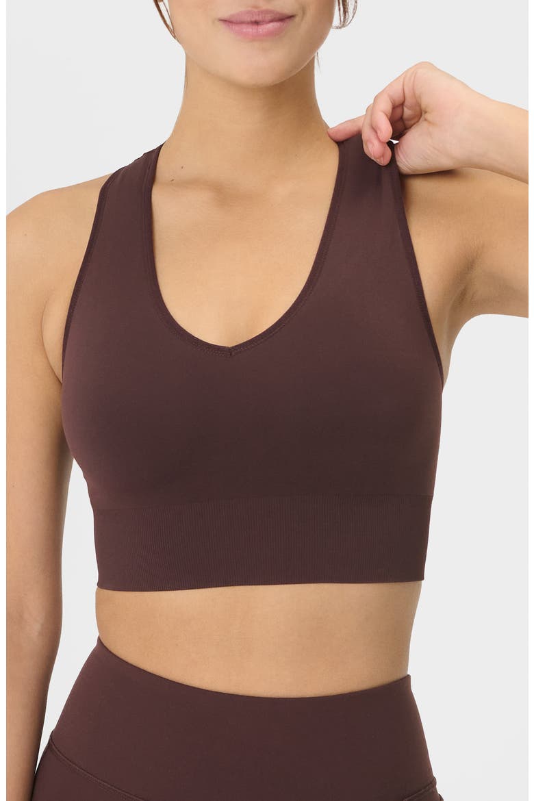 Stamina Soft Touch Sports Bra, Main, color, SABLE BROWN