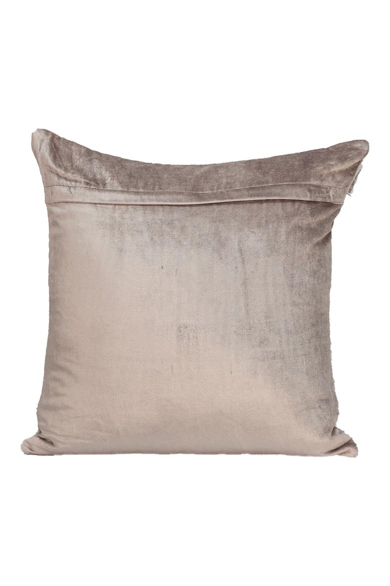 Tufted Velvet Throw Pillow, Alternate, color, TAUPE