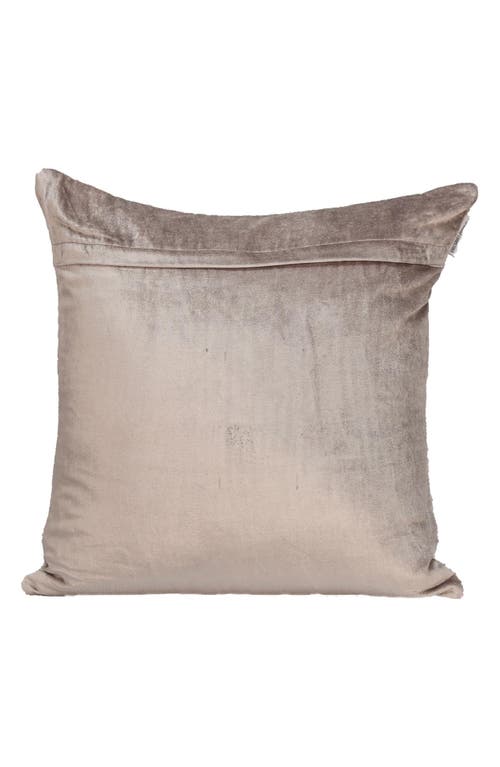 Parkland Collection Tufted Velvet Throw Pillow In Taupe