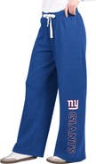 G-III 4HER BY CARL BANKS Women's G-III 4Her by Carl Banks Royal New York Giants Field Wide Leg Sweatpants