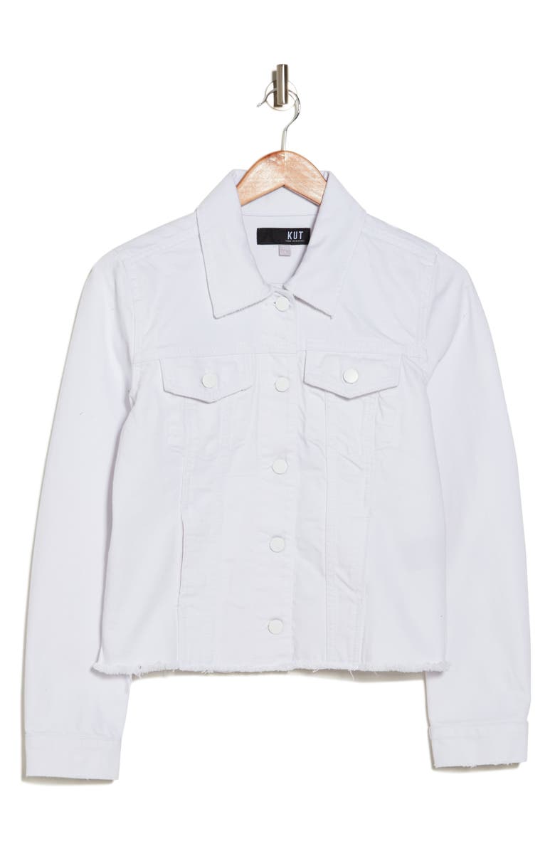 KUT from the Kloth Julia Crop Denim Jacket, Alternate, color, 