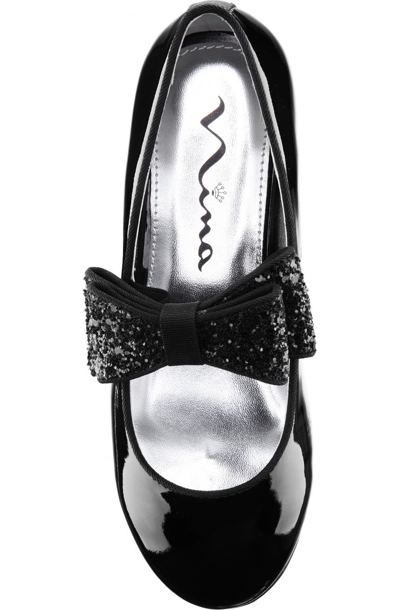 Nina Zondra Glitter Bow Flat, Alternate, color,