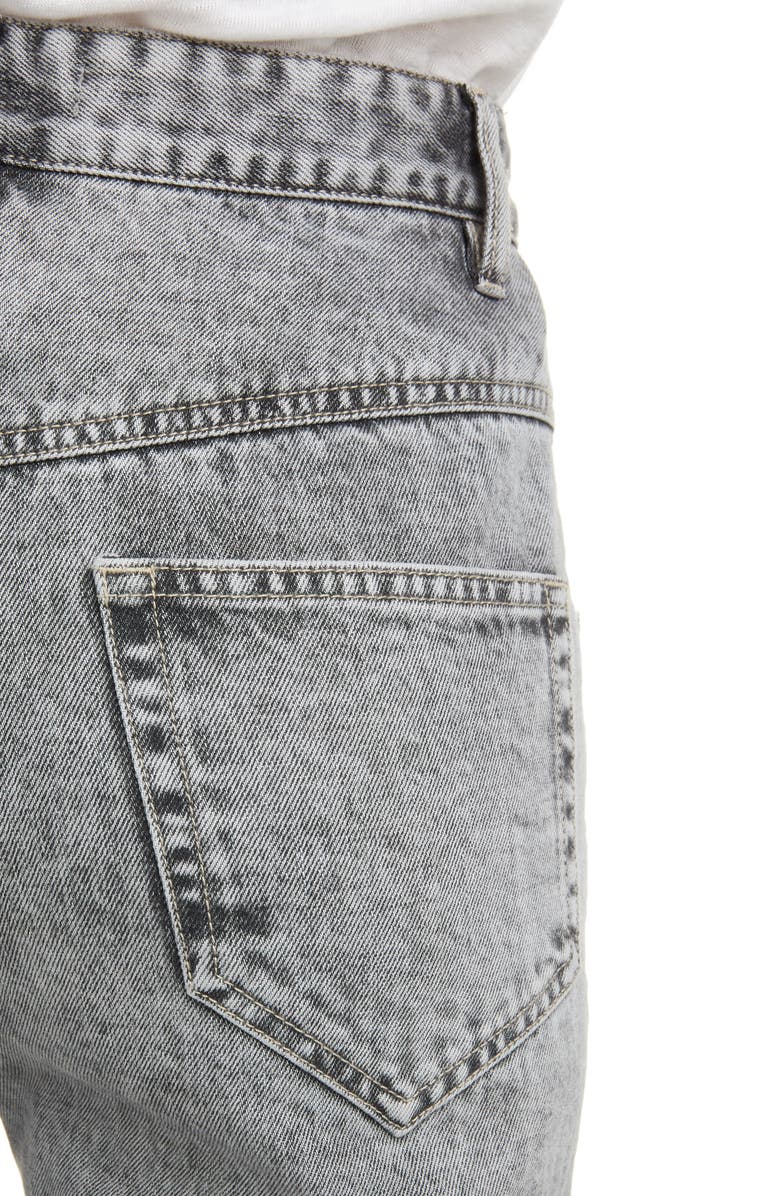 Isabel Marant Étoile Hominy Acid Wash High Waist Jeans, Alternate, color, 