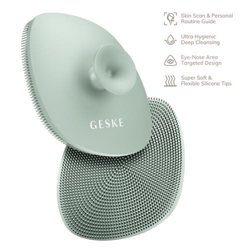 Geske Smartappguided Facial Brush With Handle | 4 In Green