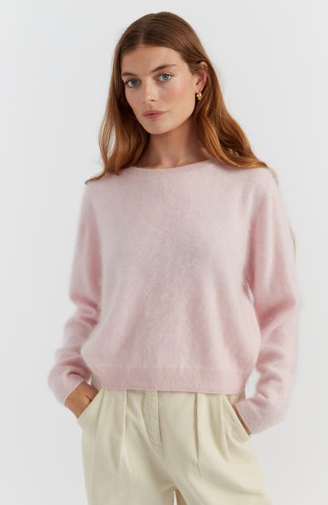 Brushed Cashmere Crewneck Sweater