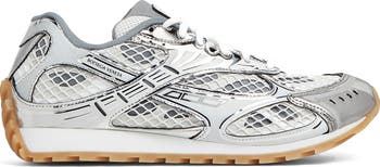 スニーカー [BOTTEGA VENETA] Orbit low-top sneakers in technical fabric Bottega Veneta Orbit Low-Top Sneakers | Harrods US