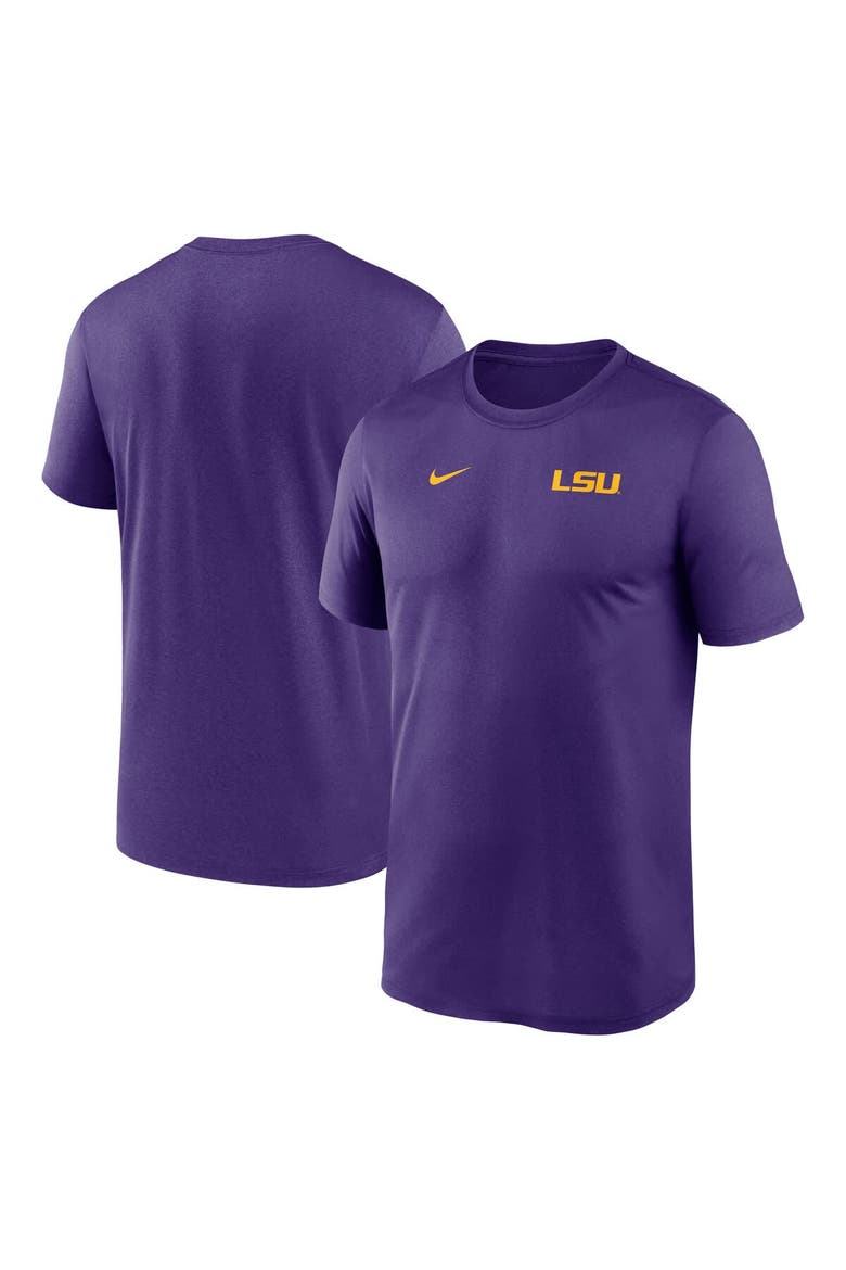 Men's Nike Purple LSU Tigers 2025 Sideline Small Logo Legend Performance T-Shirt, Main, color, Purple