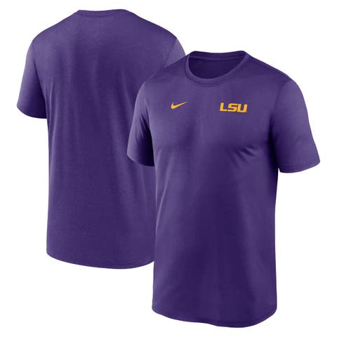 Men's Nike Purple LSU Tigers 2025 Sideline Small Logo Legend Performance T-Shirt