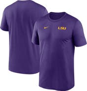 Nike Men's Nike Purple LSU Tigers 2025 Sideline Small Logo Legend Performance T-Shirt