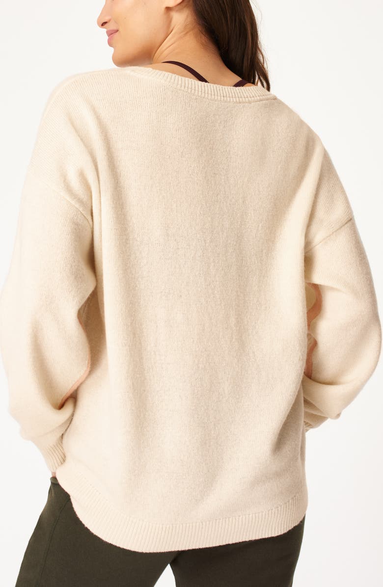 Sweaty Betty Recline Wool V-Neck Sweater, Alternate, color,