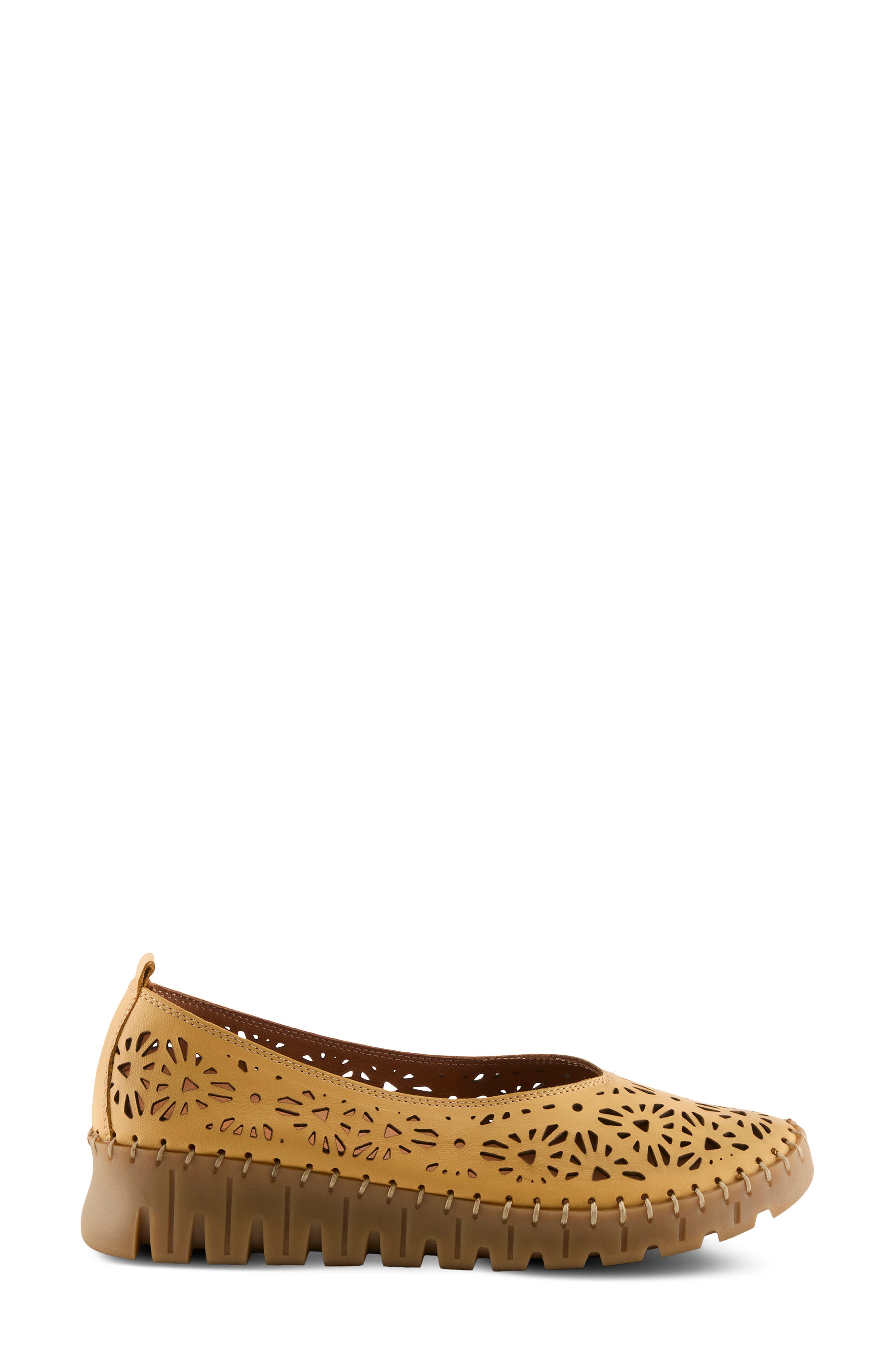Carosa Platform Sneaker, Alternate, color, YELLOW