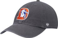 '47 Men's '47 Charcoal Denver Broncos Clean Up Legacy Adjustable Hat
