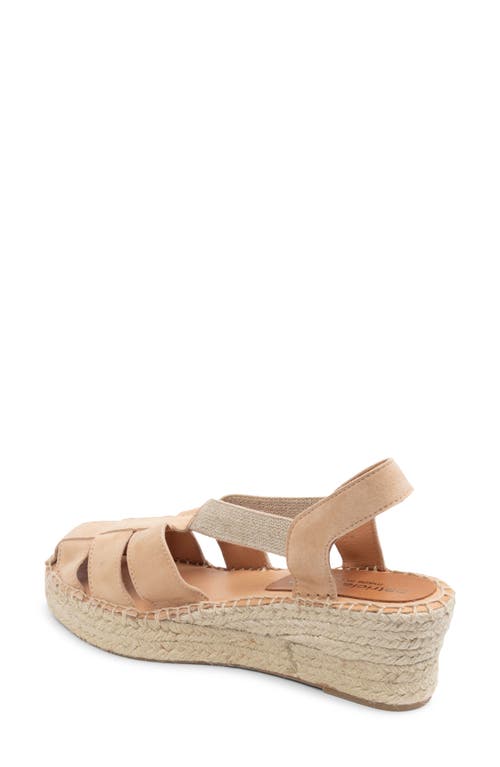 Patricia Green Parken Fisherman Platform Sandal In Tan Suede