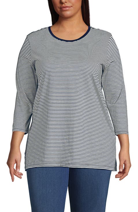 3/4 Sleeve Cotton Supima Tunic