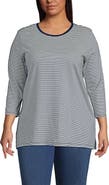 Lands' End 3/4 Sleeve Cotton Supima Tunic