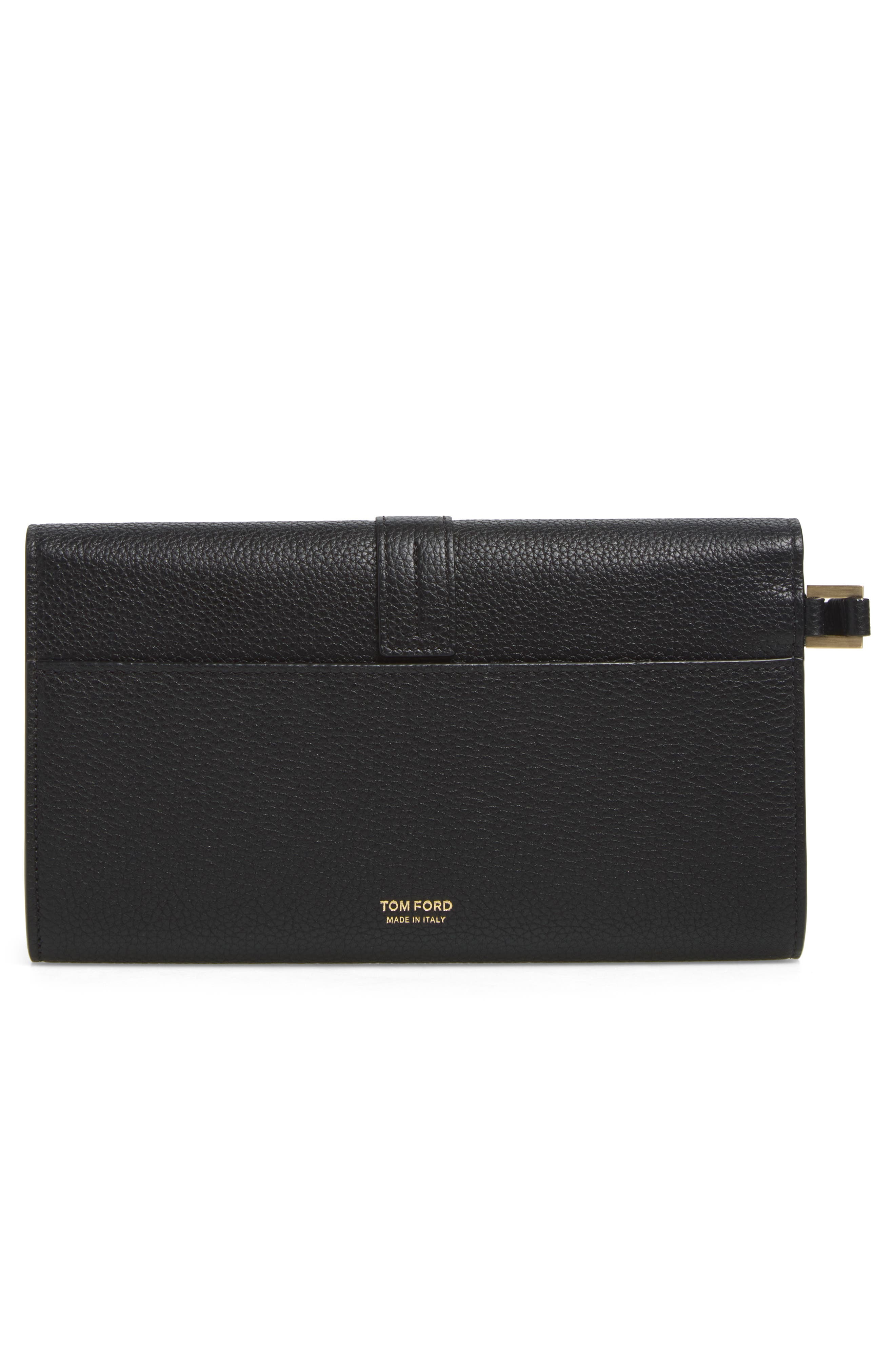 Kara Clutch, Alternate, color, BLACK