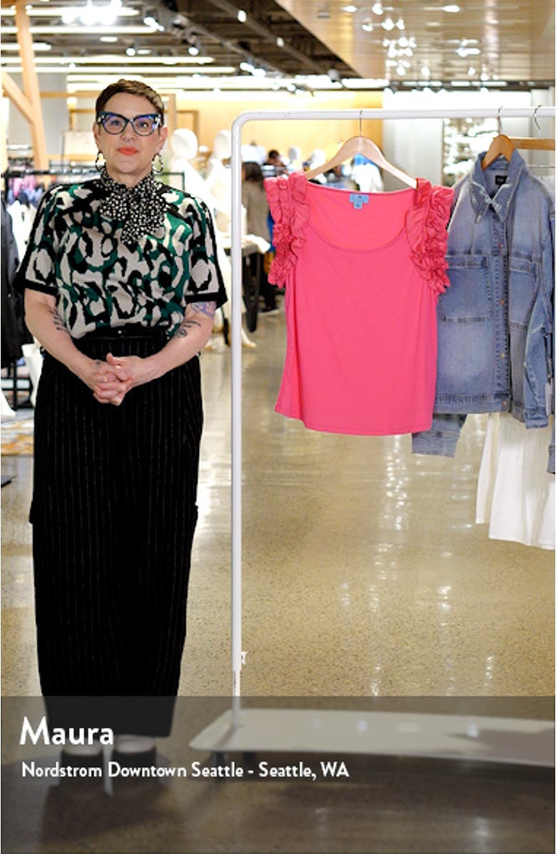 Mixed Media Stretch Cotton Top, sales video thumbnail