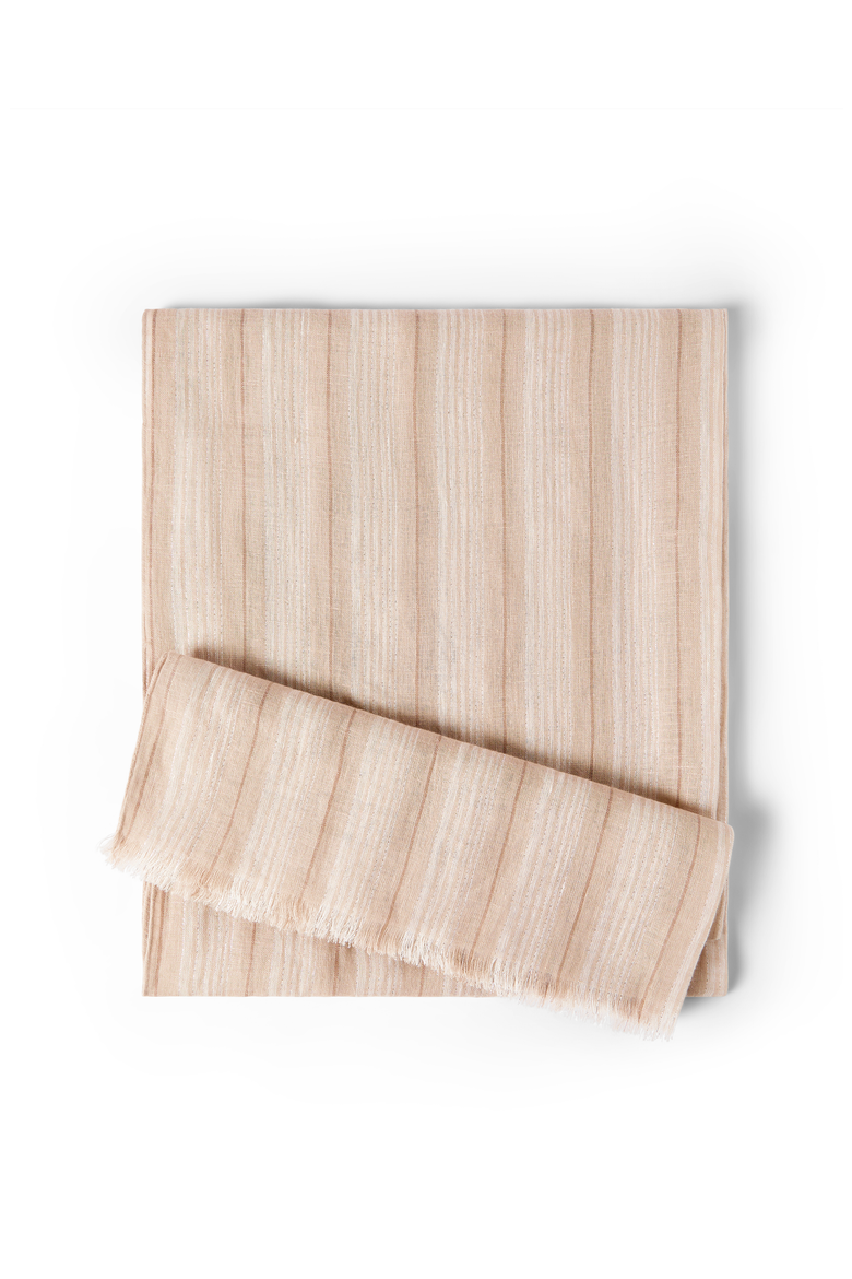 Sparkling linen scarf, Main, color, Beige