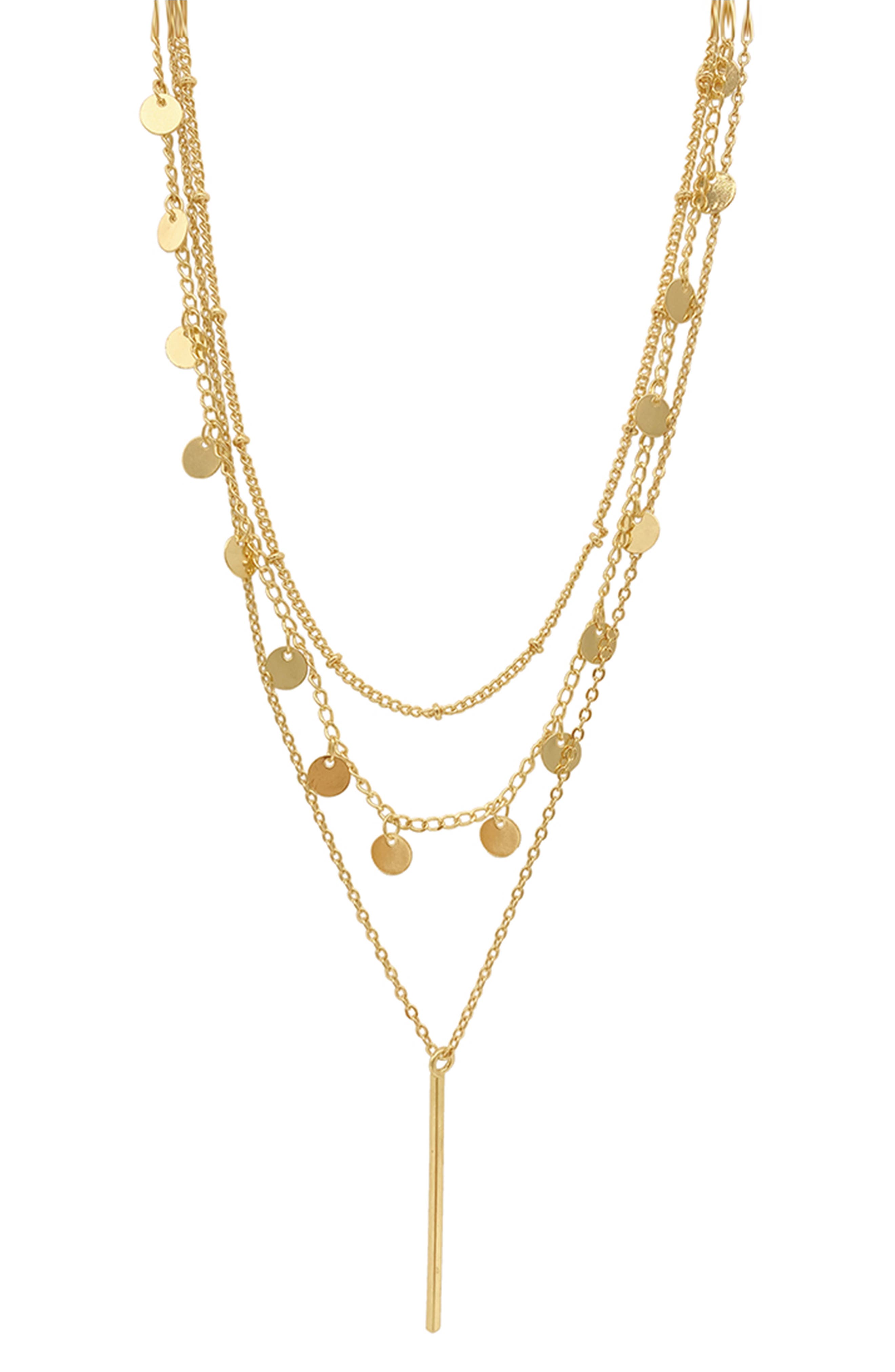 Adornia Set of 3 Water Resistant Chain Necklaces