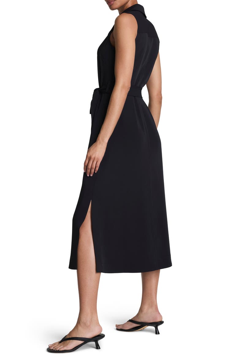 Belted Midi Shirtdress, Alternate, color, CLASSIC BLACK
