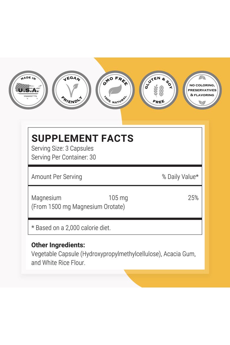 Magnesium Orotate 1500mg, Alternate, color, None