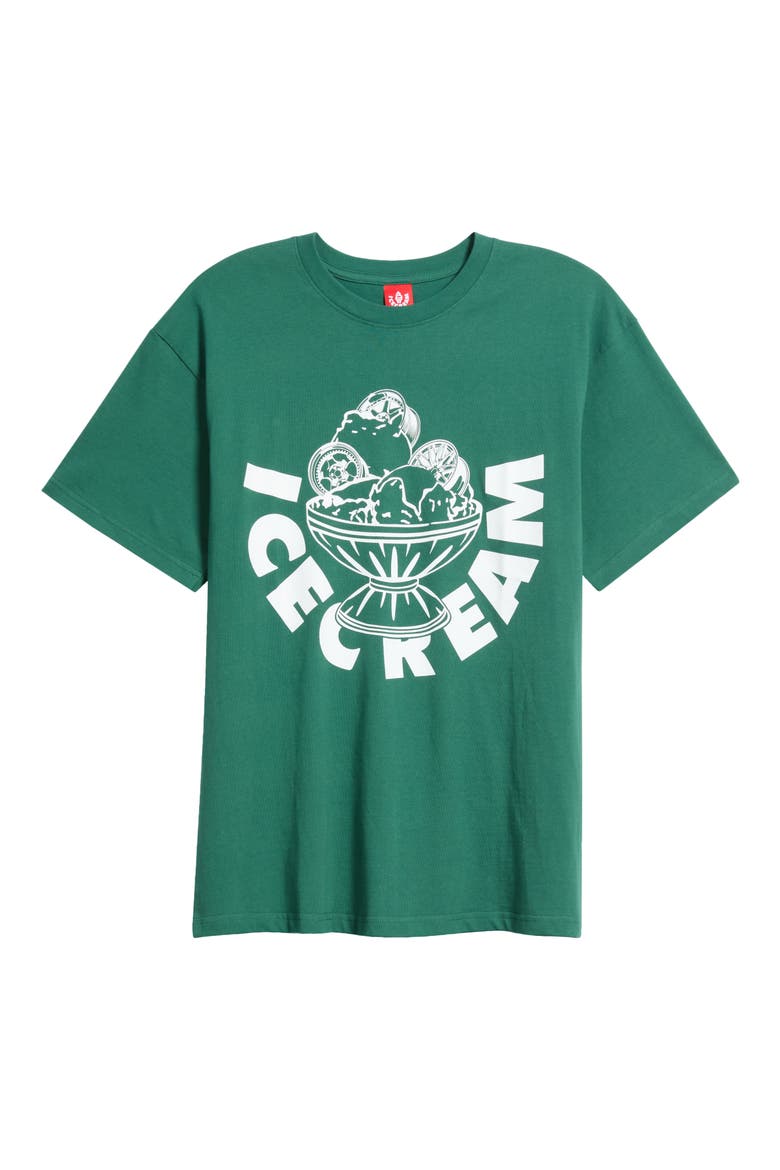 Rose Graphic T-Shirt, Main, color, HUNTER GREEN