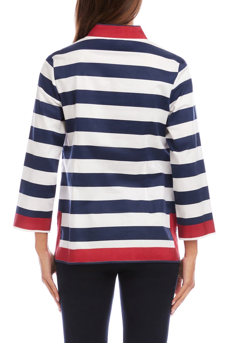 St. Tropez Stripe Tunic, Alternate, color, NAVY